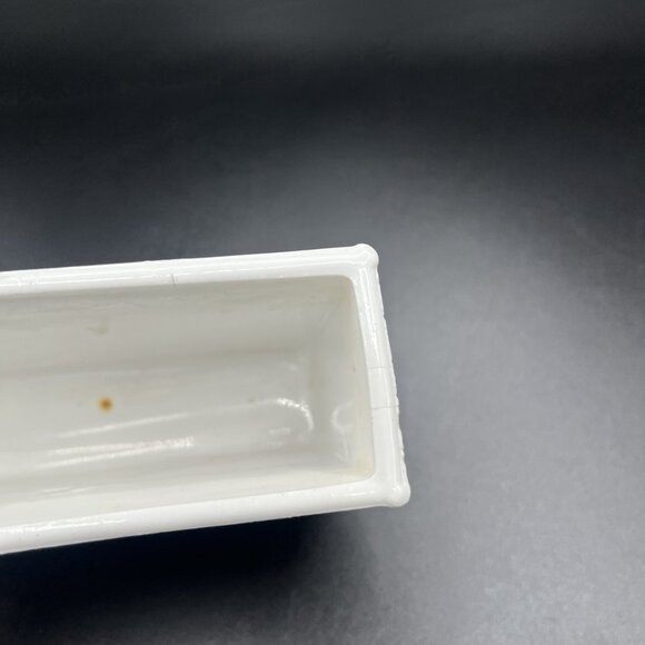 Antique Sowerby 1232 Old King Cole Victorian Pressed Milk Glass Fiddlers Vase - Picture 10 of 16